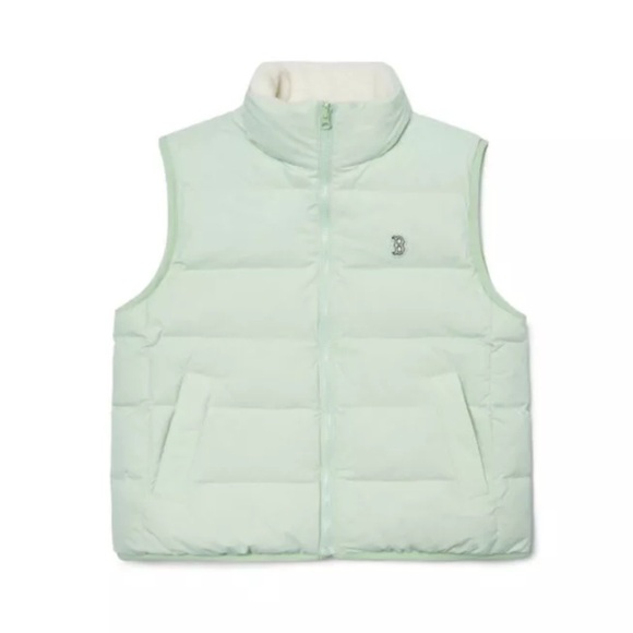 MLB BASIC FLEECE REVERSIBLE PADDED VEST BOSTON RED SOX - Picture 1 of 6